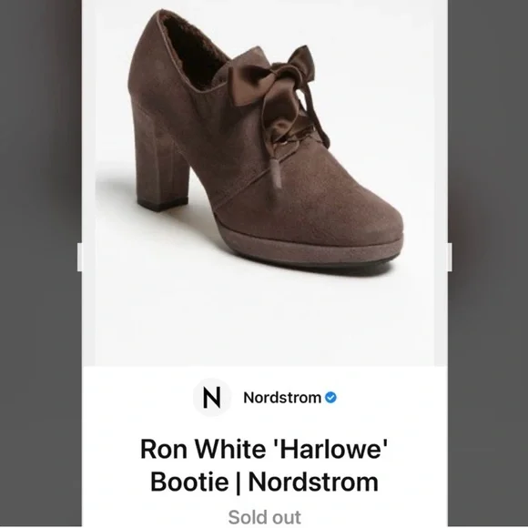 Ron white Harlowe Suede Bootie, made in Italy, size 5. - Picture 2 of 9